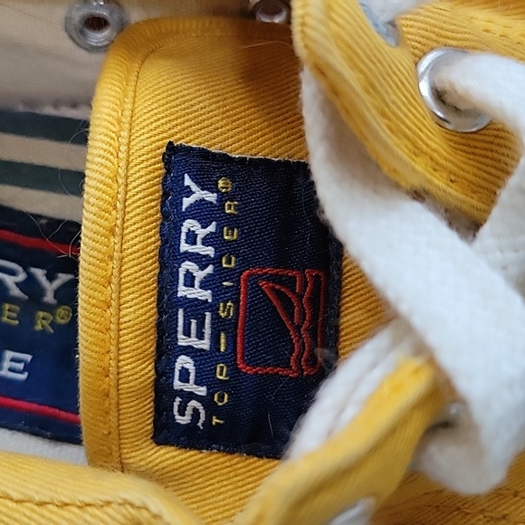 SPERRY TOP-SIDER MARINE, VINTAGE, YELLOW, 8M MENS, 10M  WOMENS - Picture 8 of 9